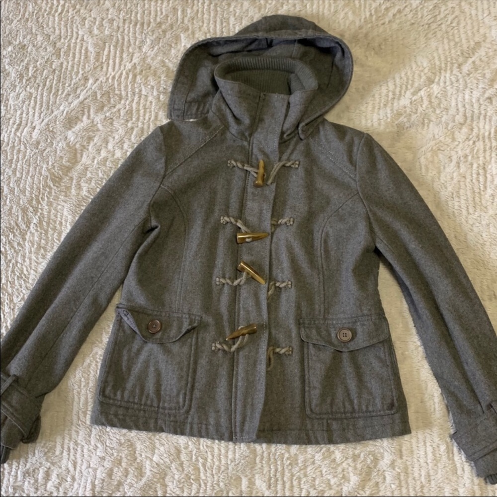 Gray Delia's Peacoat